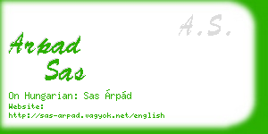 arpad sas business card