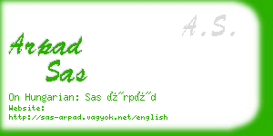 arpad sas business card